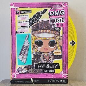 LOL Surprise! OMG Remix Rock- Fame Queen and Keytar NWT